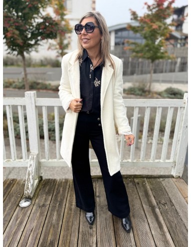 Manteau ELINIE blanc vente chaude votre 