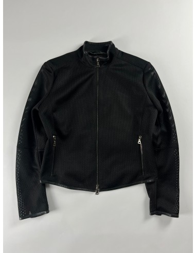 Prada Mesh Leather Elbows Jacket SS 2000 - S à prix réduit toute l'année