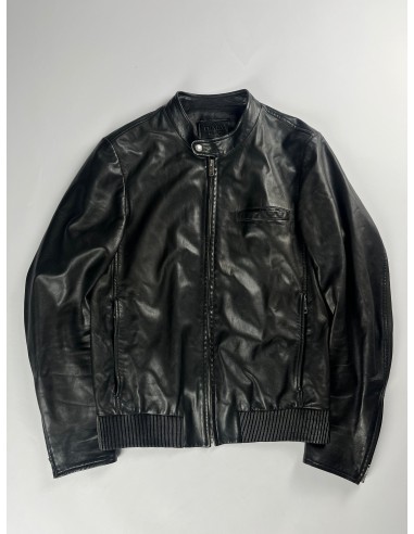 Prada Black Sample Leather Jacket SS 2014 - M Vous souhaitez 