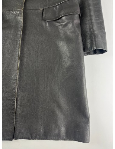 Prada Long Leather Strapped Overcoat FW 1998 - M sur le site 