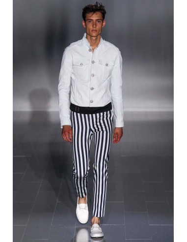 Gucci Sample White Yacht-Club Belted Jacket SS 2015 - S Toutes les collections ici