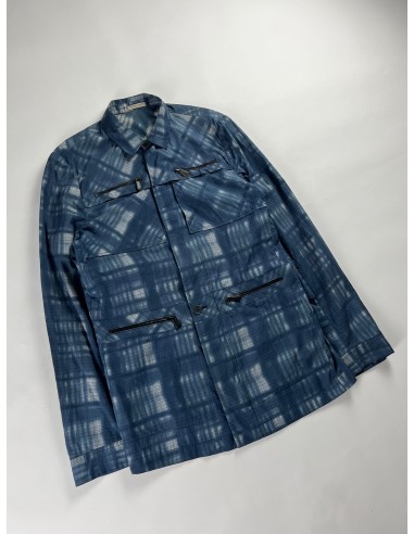 Bottega Veneta Blue Gradient Striped Work Jacket - M Toutes les collections ici