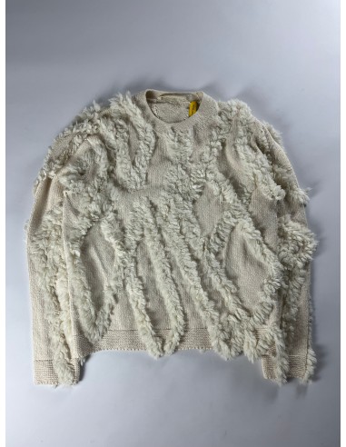 Moncler Genius Oversize Cream Fur Sweater - M de France