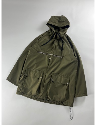 Balenciaga Khaki Double Zip Windbreaker Sample SS 2015 - XL solde