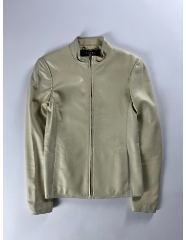 Gucci Cream Leather Jacket - XS 2 - 3 jours ouvrés.