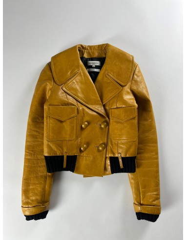 Balenciaga Nicolas Ghesquière Yellow Leather Jacket FW 2002 - S pour bénéficier 