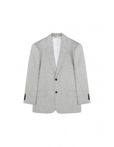 Notched Lapel Grey Set Up Jacket Comment ça marche